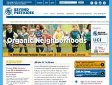 Tablet Screenshot of beyondpesticides.org